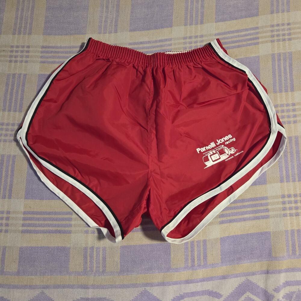 Velva Sheen Vintage 1970s Gym Shorts NOS XL Parnelli Jones Racing California